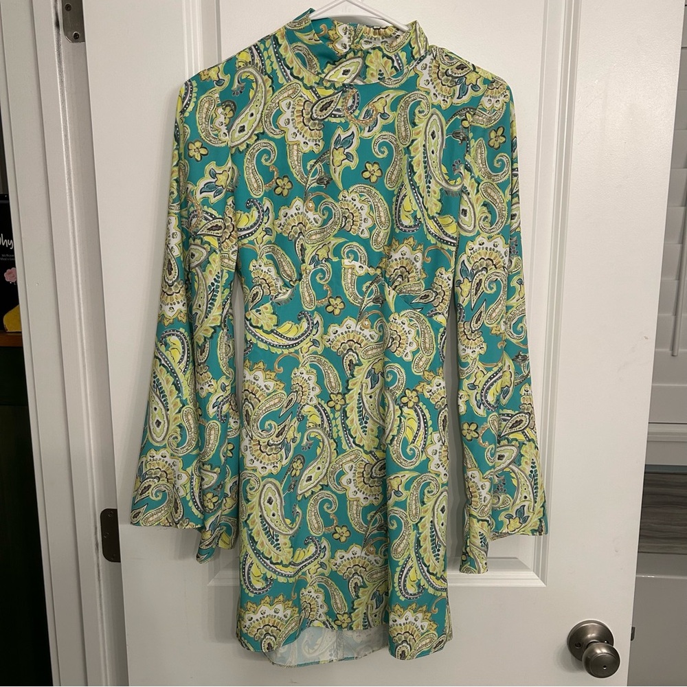River Island 70’s Style Paisley Mini Dress